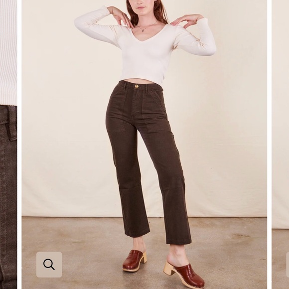 Big Bud Press work pants in espresso brown - Picture 1 of 8